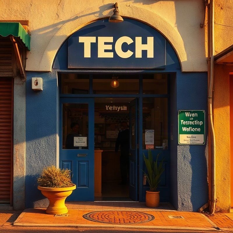 Entrance to the Minteorbit office on Kenyatta Street